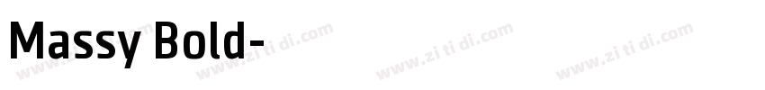 Massy Bold字体转换
